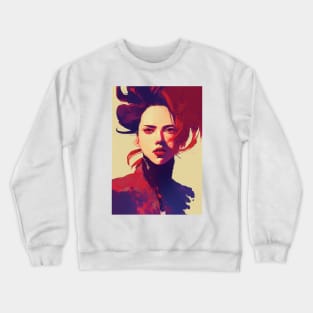 beautiful girl digital art - DESIGN Crewneck Sweatshirt